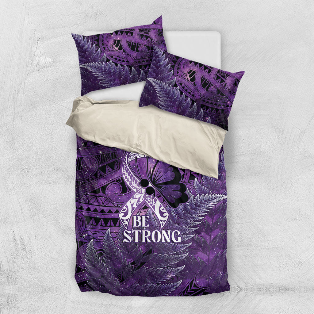 Lupus Support Month New Zealand Bedding Set Be Strong Warrior Maori Silver Fern