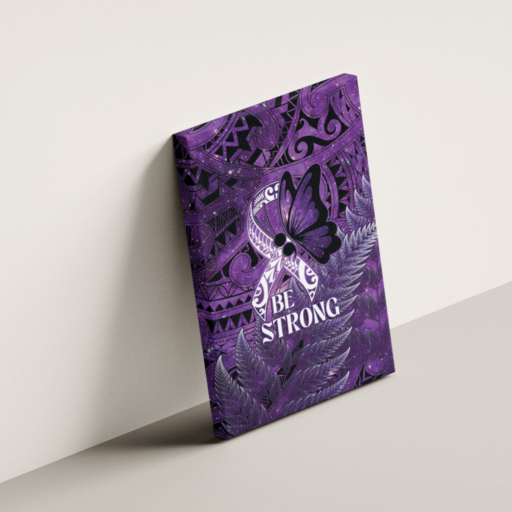 Lupus Support Month New Zealand Canvas Wall Art Be Strong Warrior Maori Silver Fern