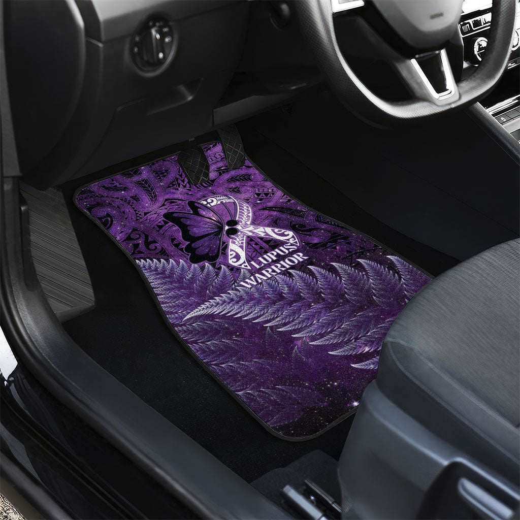 Lupus Support Month New Zealand Car Mats Be Strong Warrior Maori Silver Fern