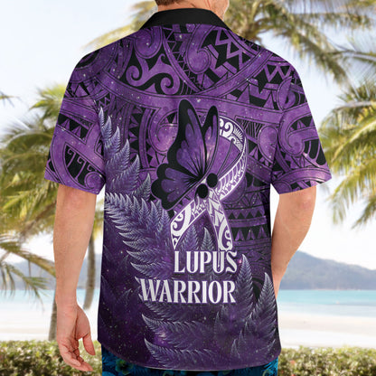Lupus Support Month New Zealand Hawaiian Shirt Be Strong Warrior Maori Silver Fern
