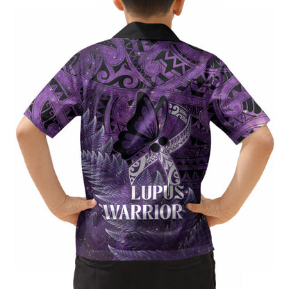 Lupus Support Month New Zealand Hawaiian Shirt Be Strong Warrior Maori Silver Fern