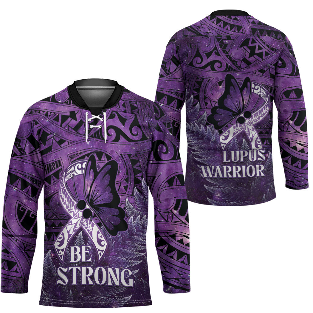 Lupus Support Month New Zealand Hockey Jersey Be Strong Warrior Maori Silver Fern