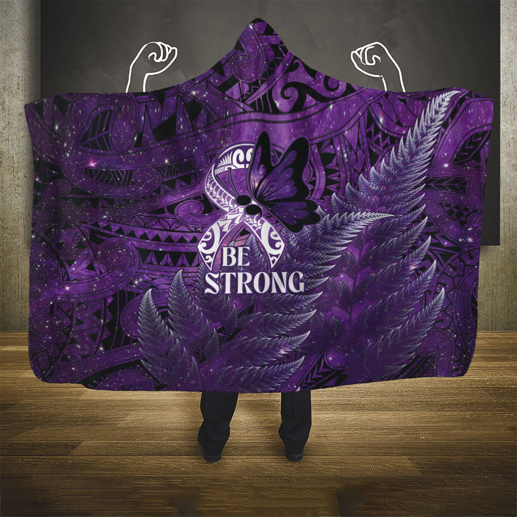 Lupus Support Month New Zealand Hooded Blanket Be Strong Warrior Maori Silver Fern