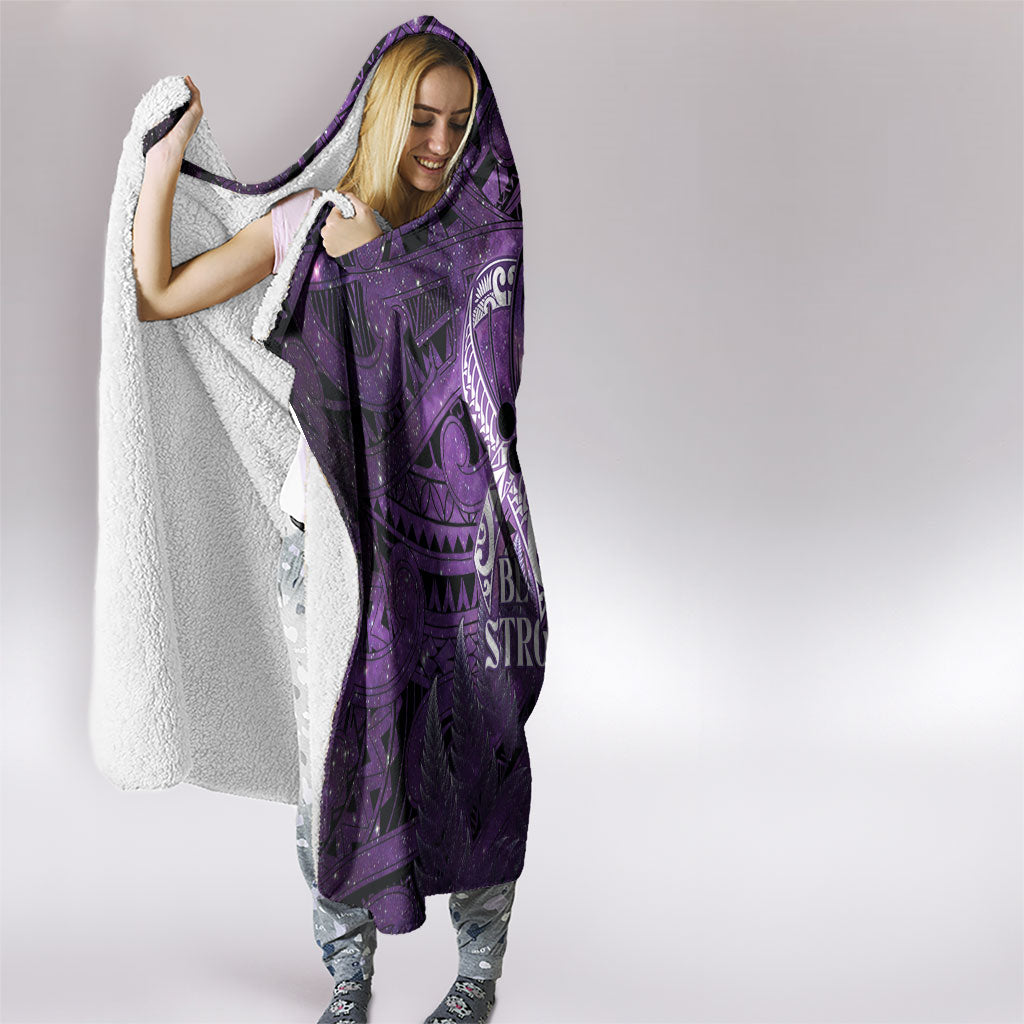 Lupus Support Month New Zealand Hooded Blanket Be Strong Warrior Maori Silver Fern