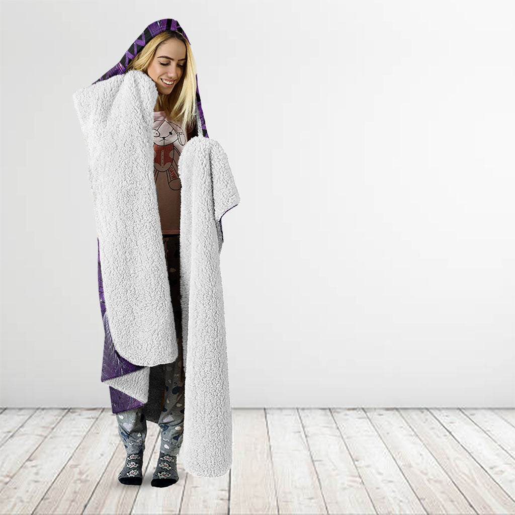 Lupus Support Month New Zealand Hooded Blanket Be Strong Warrior Maori Silver Fern