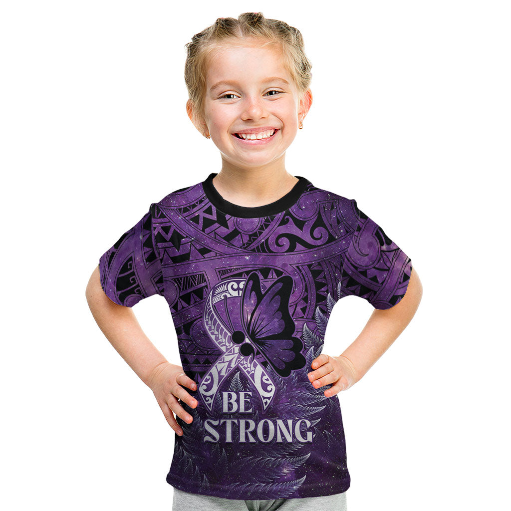Lupus Support Month New Zealand Kid T Shirt Be Strong Warrior Maori Silver Fern