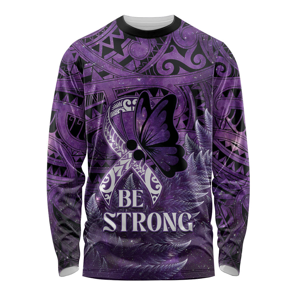 Lupus Support Month New Zealand Long Sleeve Shirt Be Strong Warrior Maori Silver Fern