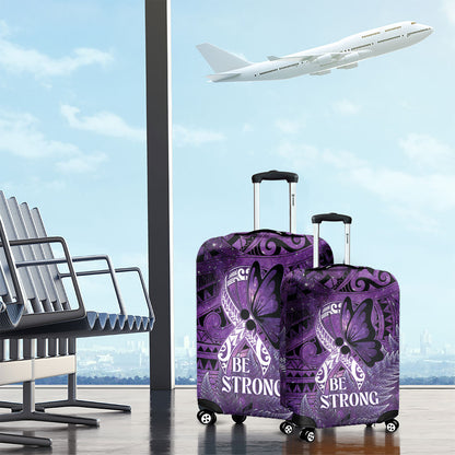 Lupus Support Month New Zealand Luggage Cover Be Strong Warrior Maori Silver Fern