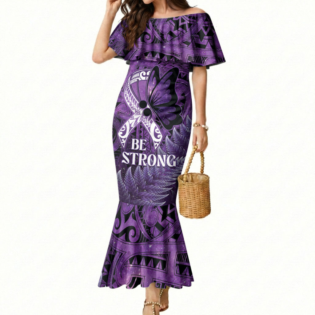 Lupus Support Month New Zealand Mermaid Dress Be Strong Warrior Maori Silver Fern