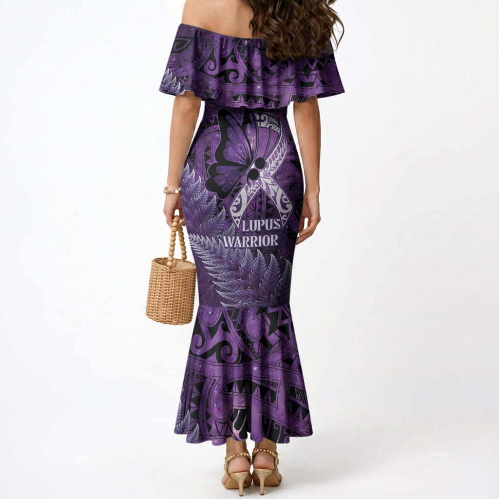 Lupus Support Month New Zealand Mermaid Dress Be Strong Warrior Maori Silver Fern