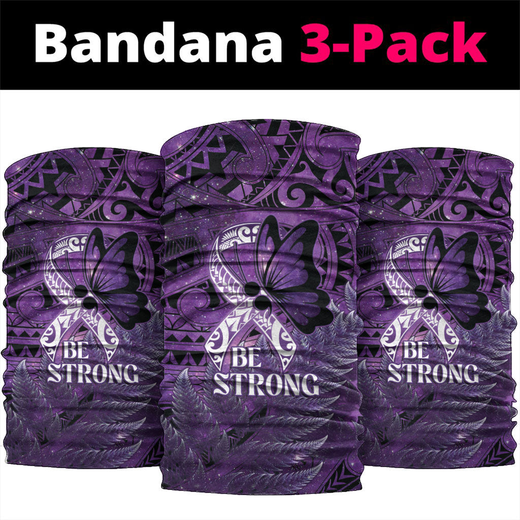 Lupus Support Month New Zealand Neck Gaiter Be Strong Warrior Maori Silver Fern