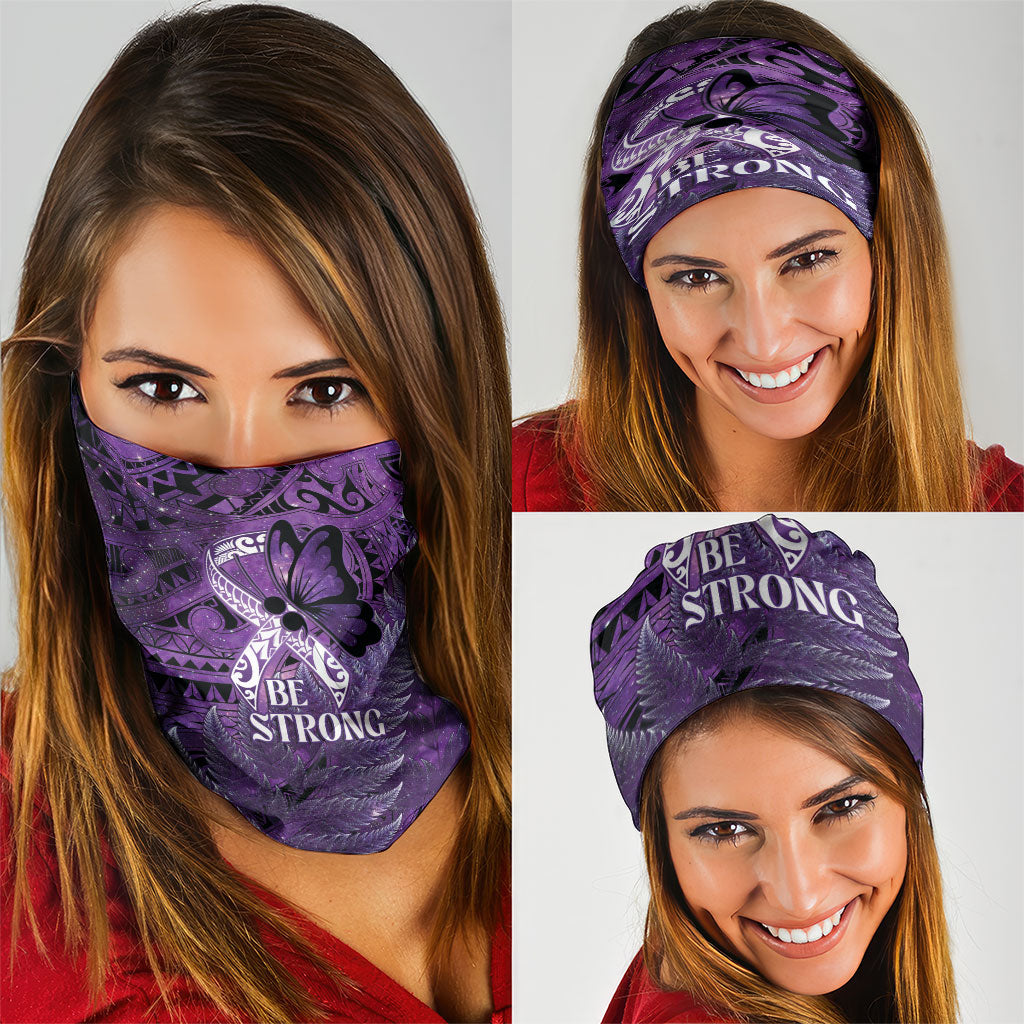 Lupus Support Month New Zealand Neck Gaiter Be Strong Warrior Maori Silver Fern