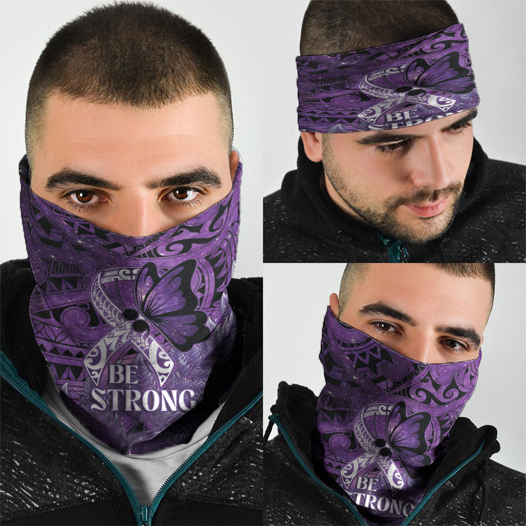 Lupus Support Month New Zealand Neck Gaiter Be Strong Warrior Maori Silver Fern