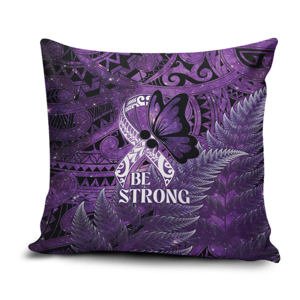 Lupus Support Month New Zealand Pillow Cover Be Strong Warrior Maori Silver Fern