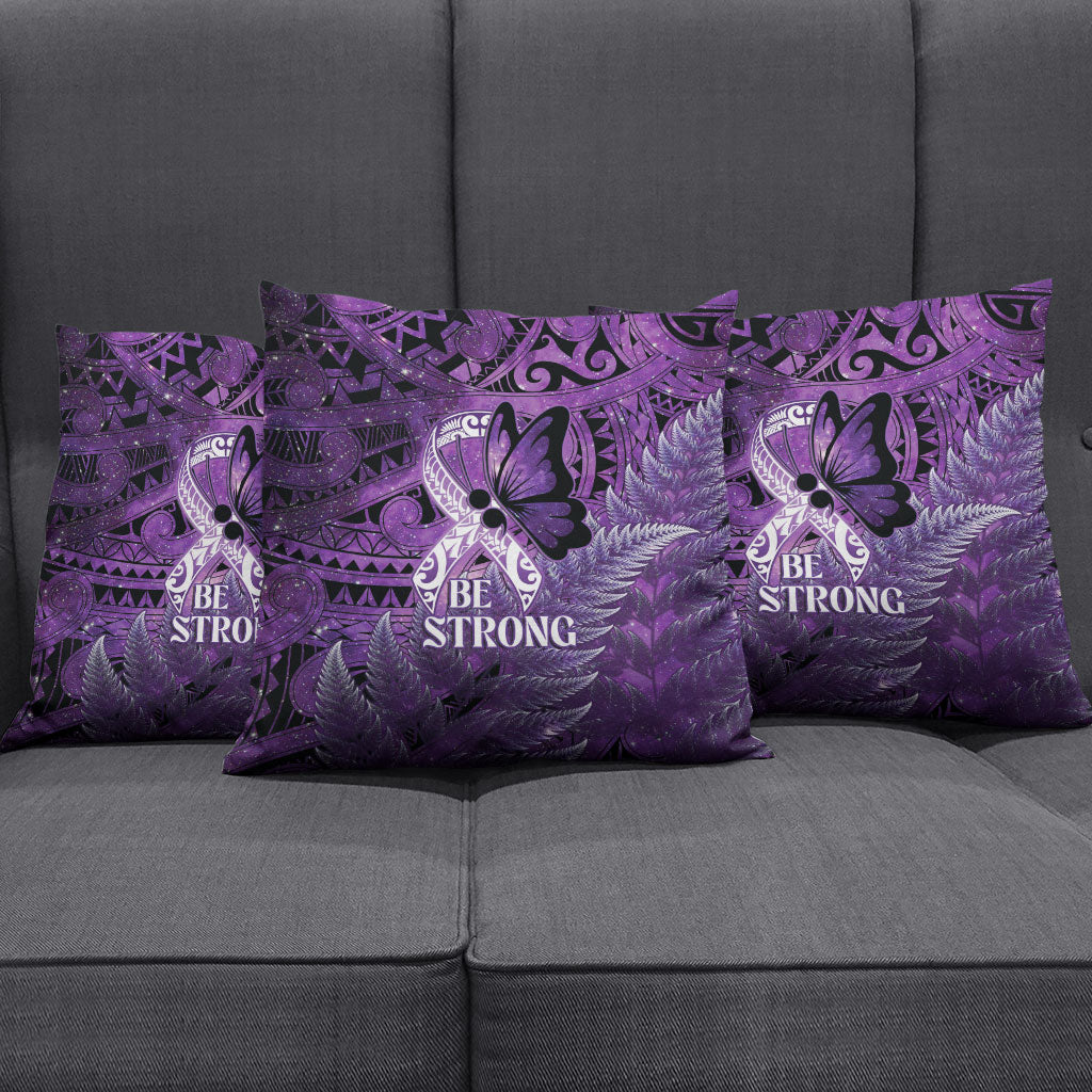 Lupus Support Month New Zealand Pillow Cover Be Strong Warrior Maori Silver Fern