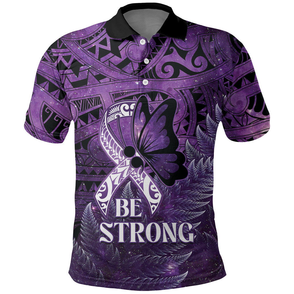 Lupus Support Month New Zealand Polo Shirt Be Strong Warrior Maori Silver Fern
