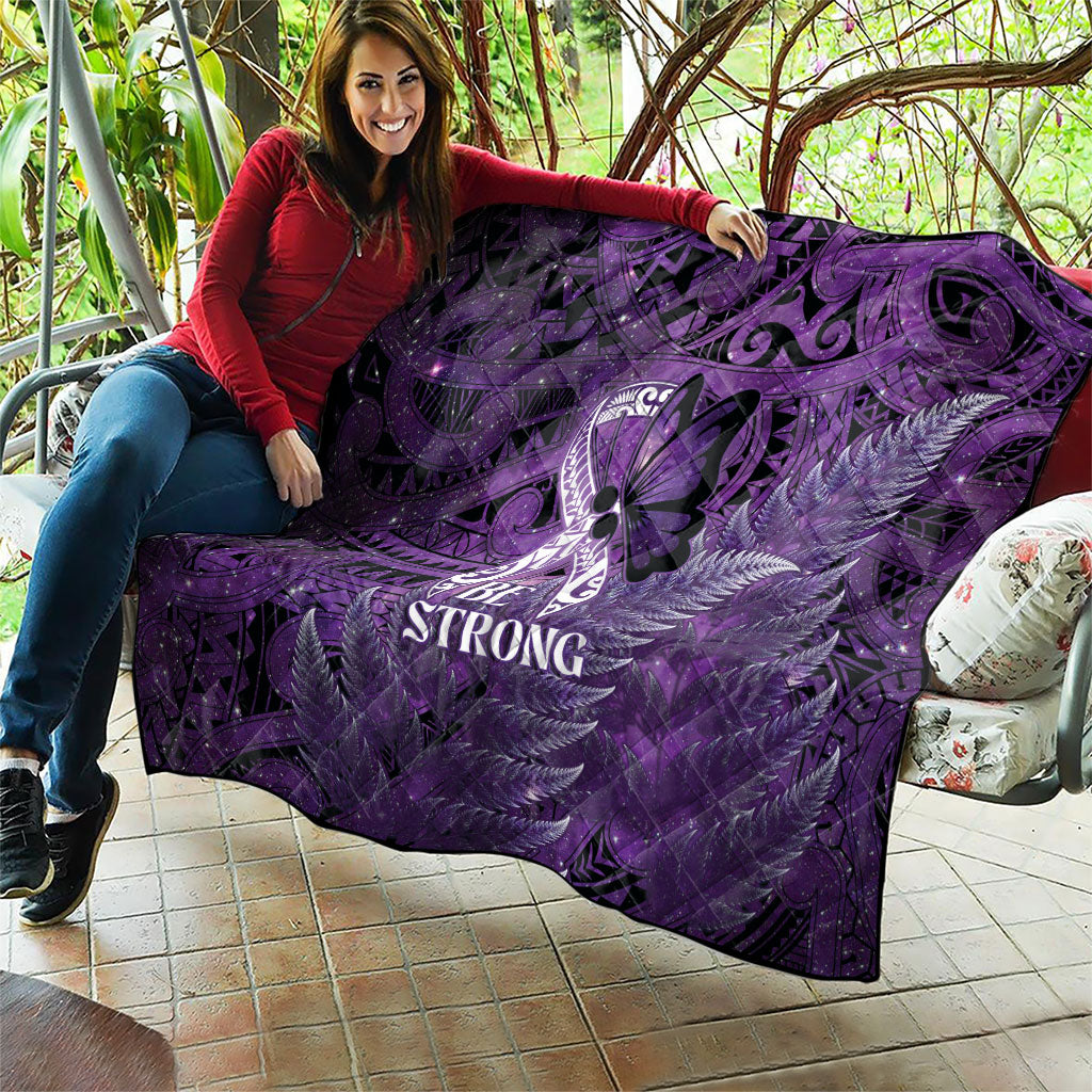 Lupus Support Month New Zealand Quilt Be Strong Warrior Maori Silver Fern