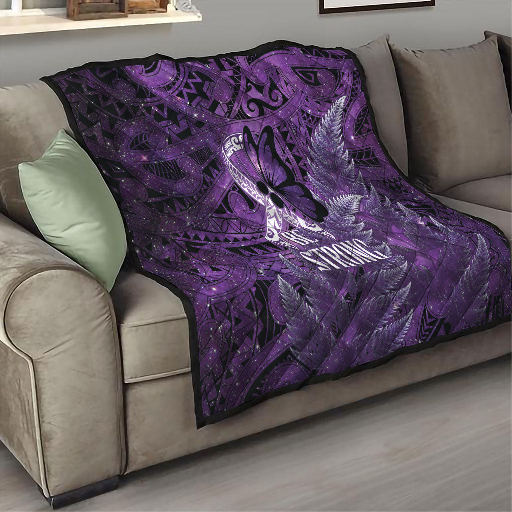 Lupus Support Month New Zealand Quilt Be Strong Warrior Maori Silver Fern