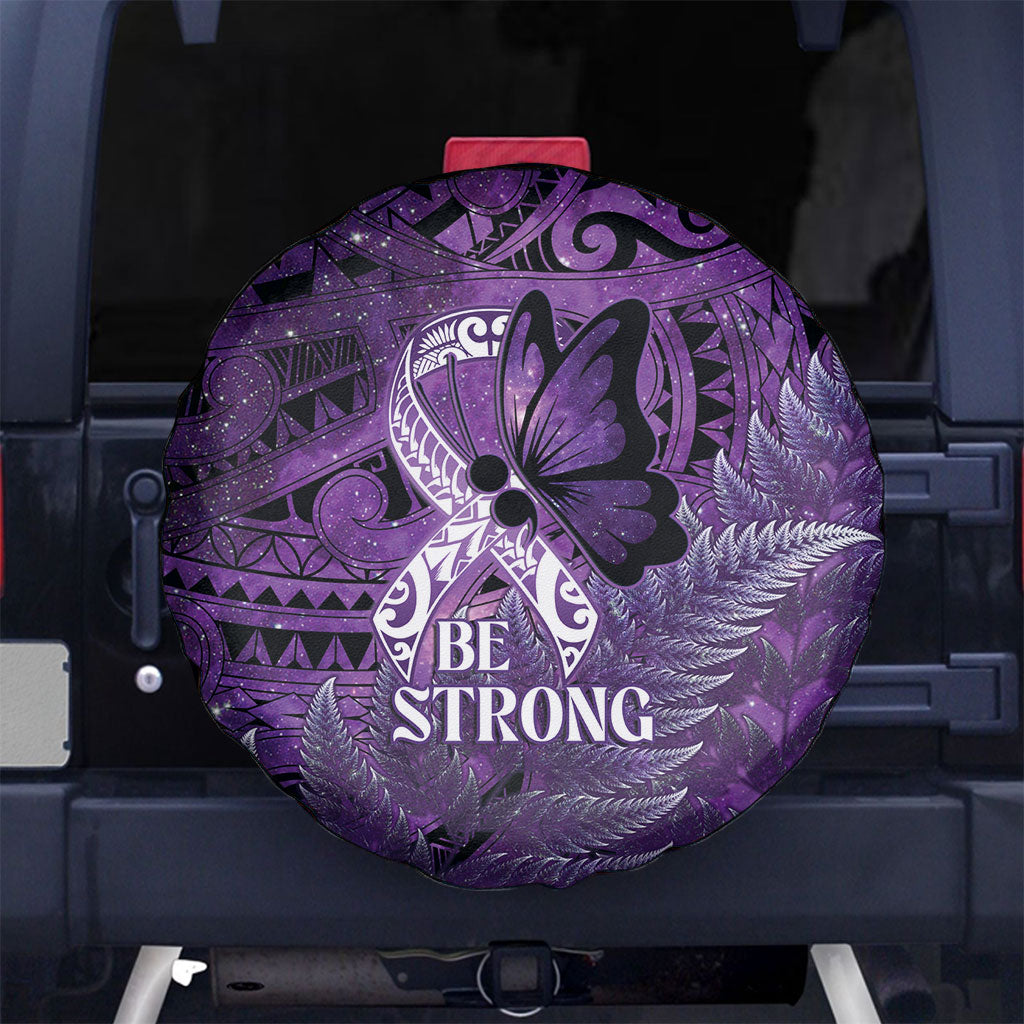 Lupus Support Month New Zealand Spare Tire Cover Be Strong Warrior Maori Silver Fern