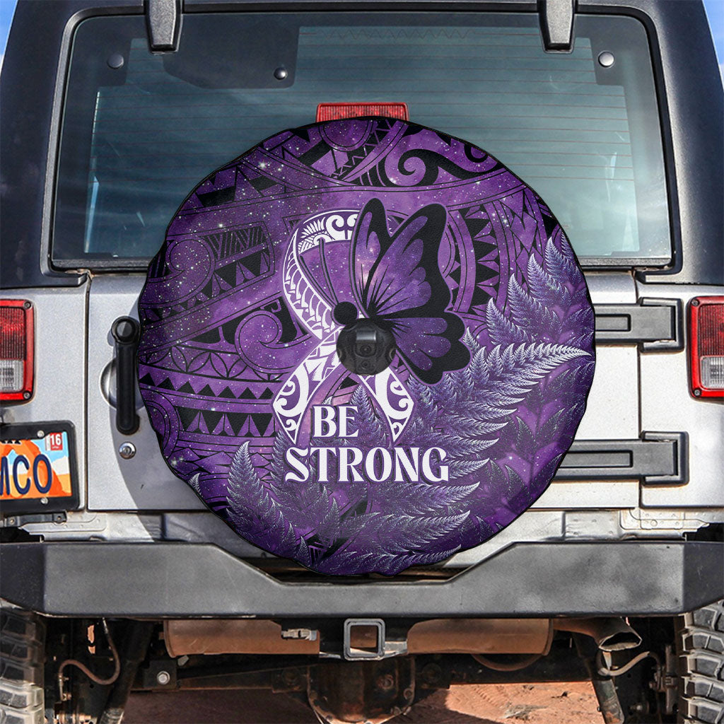 Lupus Support Month New Zealand Spare Tire Cover Be Strong Warrior Maori Silver Fern