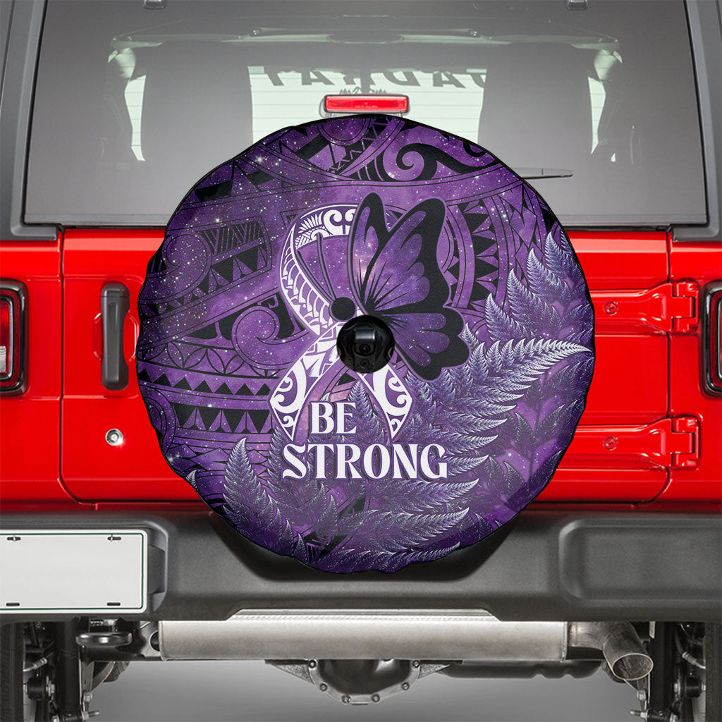 Lupus Support Month New Zealand Spare Tire Cover Be Strong Warrior Maori Silver Fern