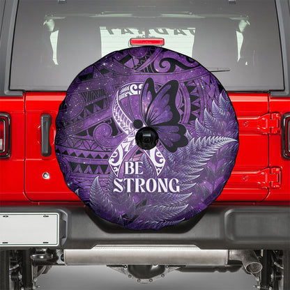Lupus Support Month New Zealand Spare Tire Cover Be Strong Warrior Maori Silver Fern