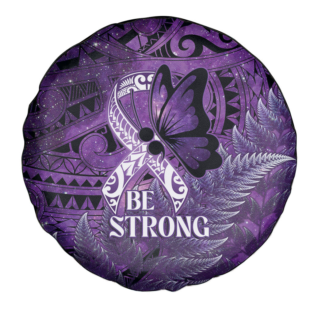 Lupus Support Month New Zealand Spare Tire Cover Be Strong Warrior Maori Silver Fern