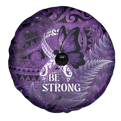 Lupus Support Month New Zealand Spare Tire Cover Be Strong Warrior Maori Silver Fern