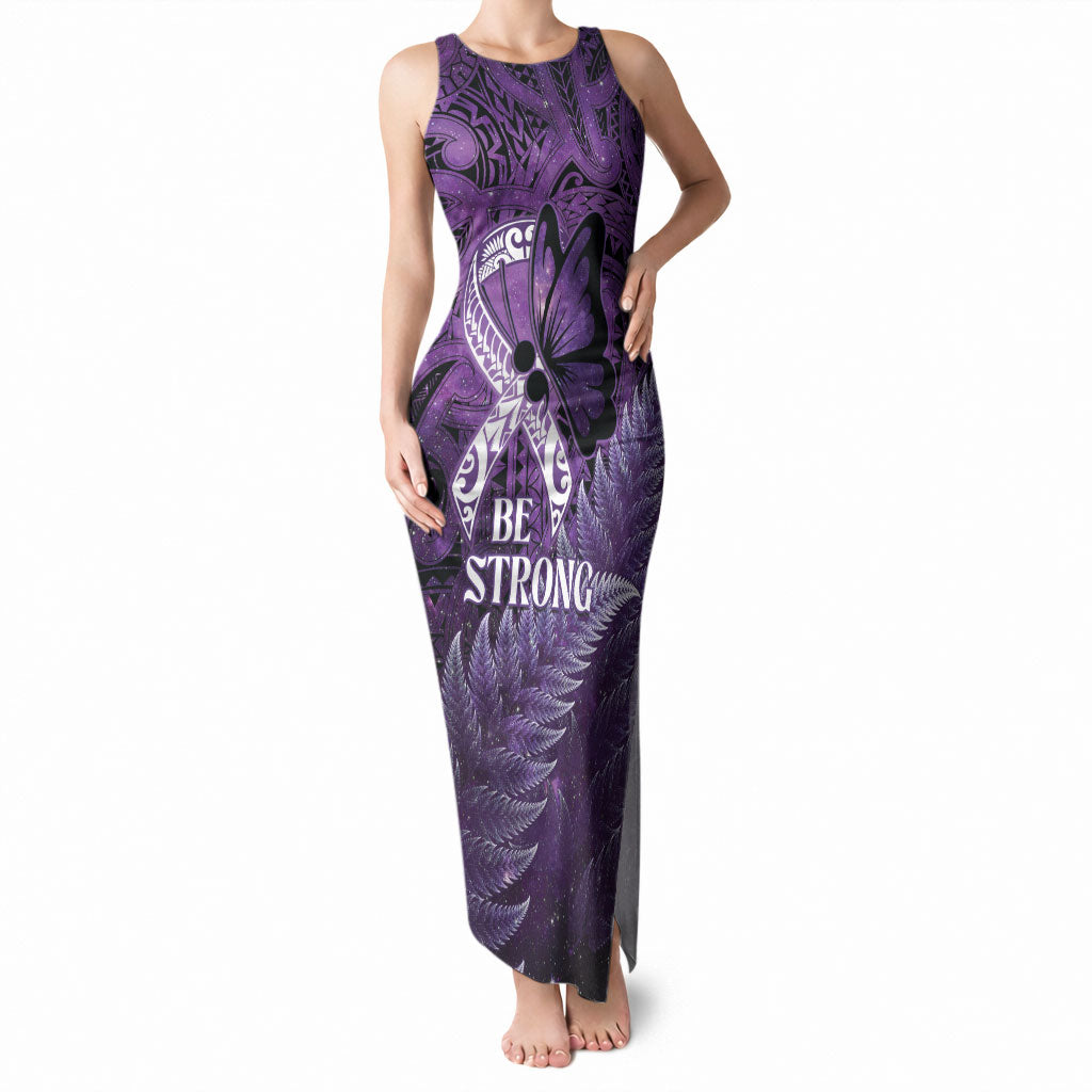 Lupus Support Month New Zealand Tank Maxi Dress Be Strong Warrior Maori Silver Fern