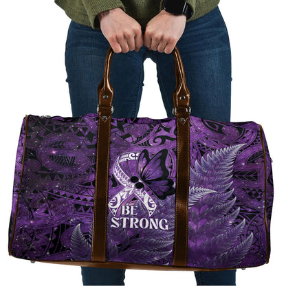Lupus Support Month New Zealand Travel Bag Be Strong Warrior Maori Silver Fern