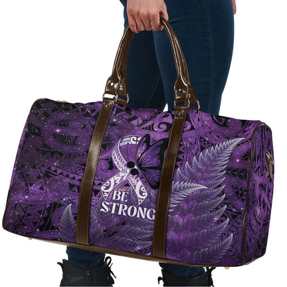 Lupus Support Month New Zealand Travel Bag Be Strong Warrior Maori Silver Fern