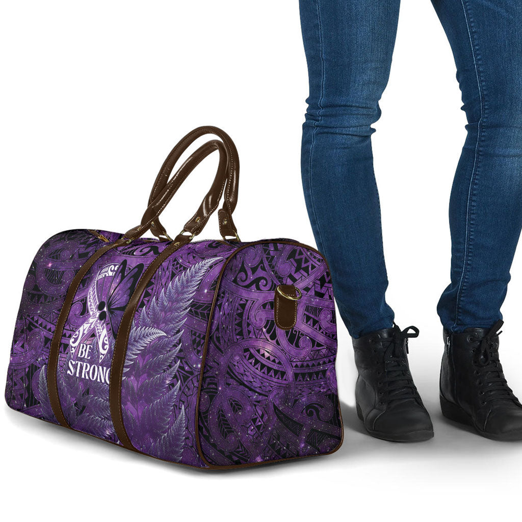 Lupus Support Month New Zealand Travel Bag Be Strong Warrior Maori Silver Fern