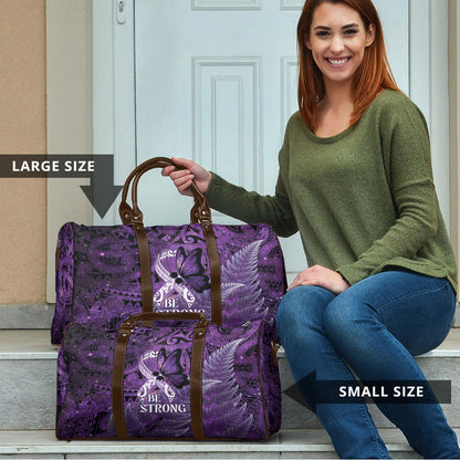 Lupus Support Month New Zealand Travel Bag Be Strong Warrior Maori Silver Fern