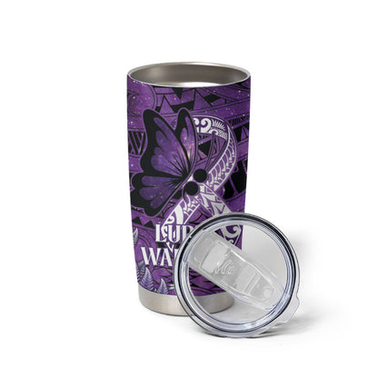 Lupus Support Month New Zealand Tumbler Cup Be Strong Warrior Maori Silver Fern