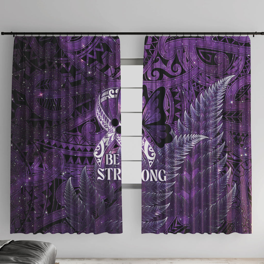 Lupus Support Month New Zealand Window Curtain Be Strong Warrior Maori Silver Fern