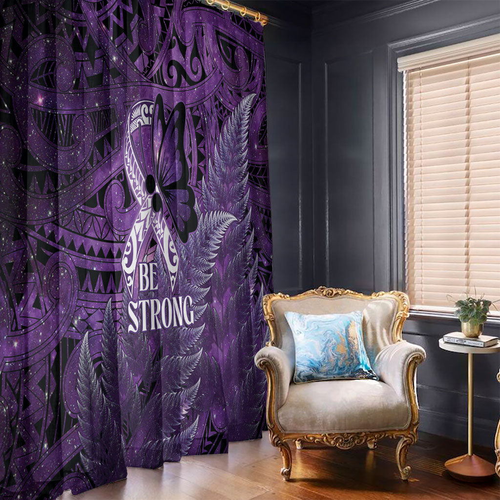 Lupus Support Month New Zealand Window Curtain Be Strong Warrior Maori Silver Fern