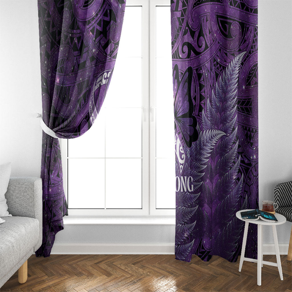 Lupus Support Month New Zealand Window Curtain Be Strong Warrior Maori Silver Fern