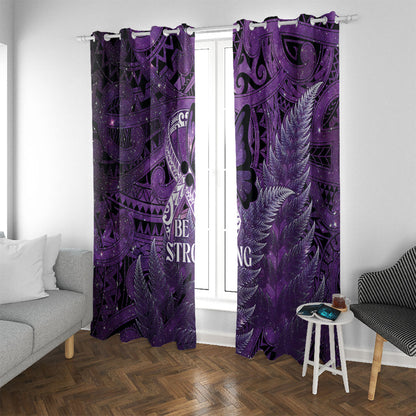 Lupus Support Month New Zealand Window Curtain Be Strong Warrior Maori Silver Fern
