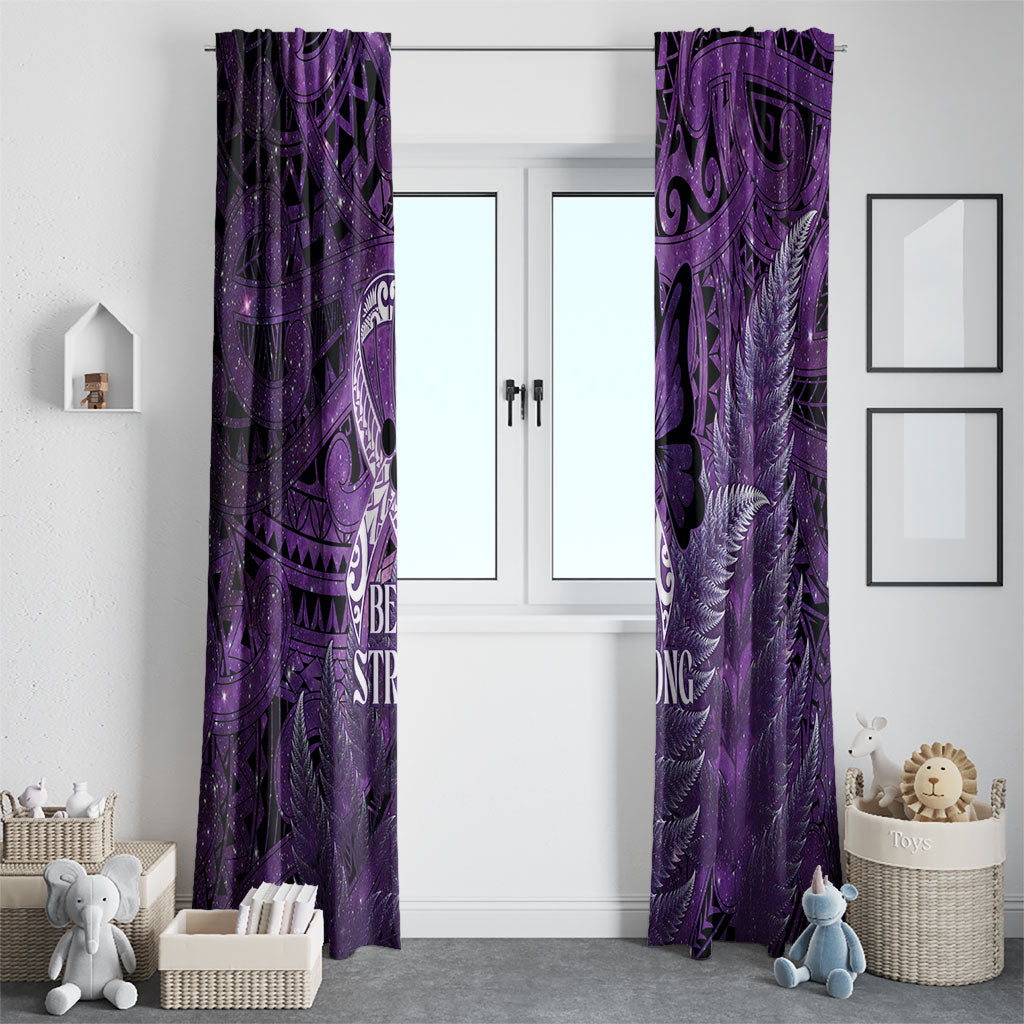 Lupus Support Month New Zealand Window Curtain Be Strong Warrior Maori Silver Fern
