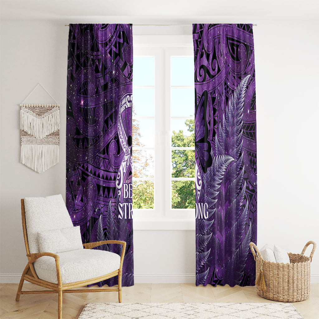 Lupus Support Month New Zealand Window Curtain Be Strong Warrior Maori Silver Fern