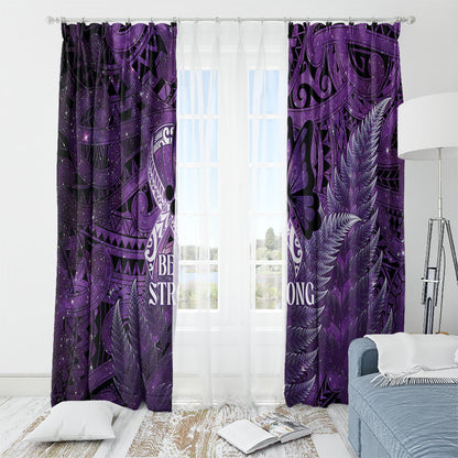 Lupus Support Month New Zealand Window Curtain Be Strong Warrior Maori Silver Fern