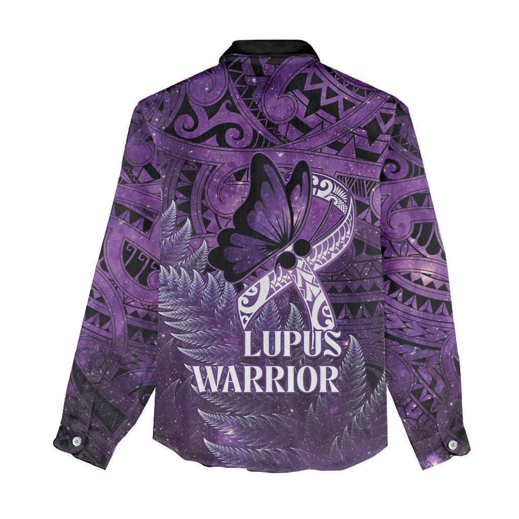 Lupus Support Month New Zealand Women Casual Shirt Be Strong Warrior Maori Silver Fern