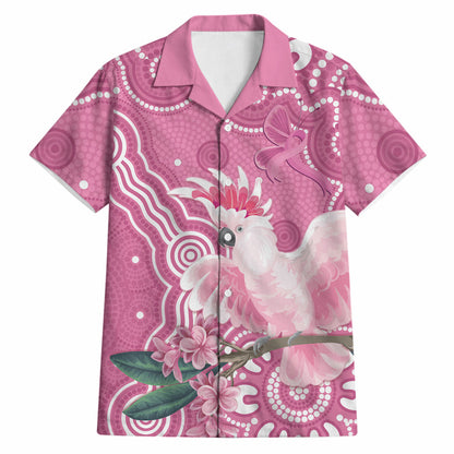 Australia Breast Cancer Support Hawaiian Shirt Pink Cockatoo Ribbon Aboriginal Art
