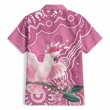 Australia Breast Cancer Support Hawaiian Shirt Pink Cockatoo Ribbon Aboriginal Art