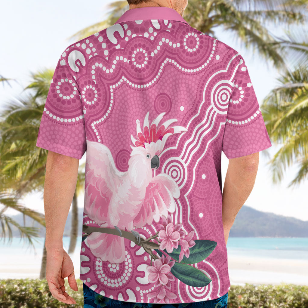 Australia Breast Cancer Support Hawaiian Shirt Pink Cockatoo Ribbon Aboriginal Art