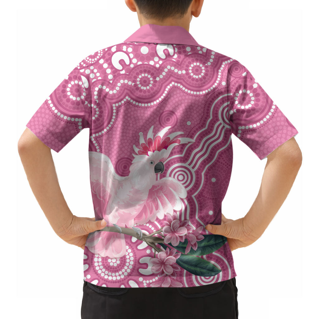 Australia Breast Cancer Support Hawaiian Shirt Pink Cockatoo Ribbon Aboriginal Art