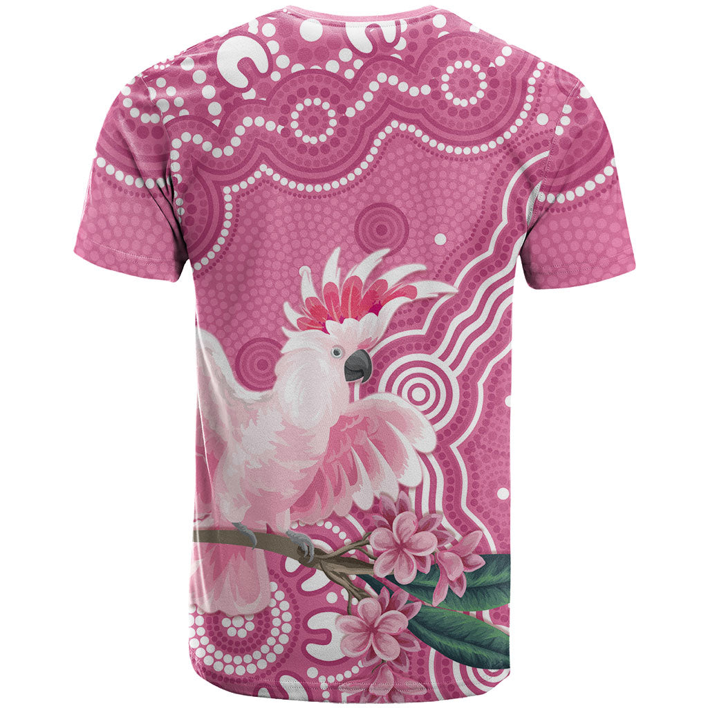 Australia Breast Cancer Support T Shirt Pink Cockatoo Ribbon Aboriginal Art