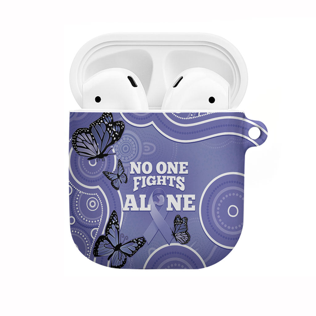Australia Stomach Cancer Support AirPods Case No One Fights Alone Aboriginal Art