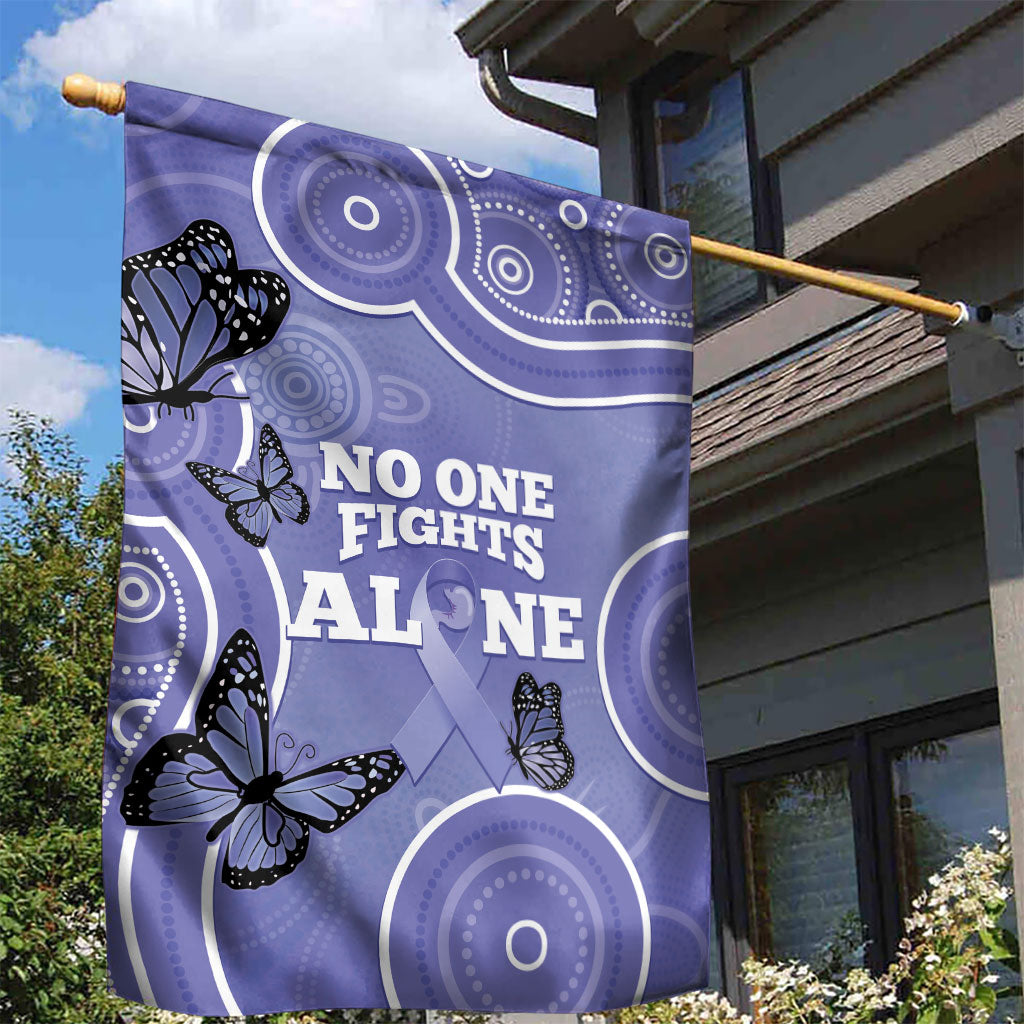 Australia Stomach Cancer Support Garden Flag No One Fights Alone Aboriginal Art