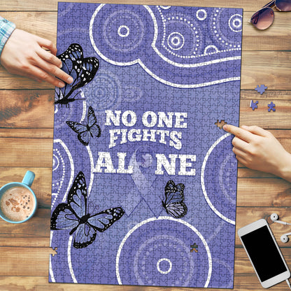 Australia Stomach Cancer Support Puzzle No One Fights Alone Aboriginal Art